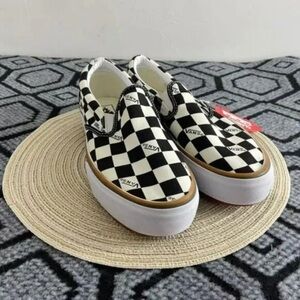 VANS Era Stacked Checkerboard Slip On Canvas Shoes